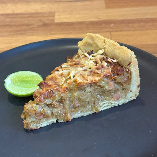 Quiche De Poro y tocino